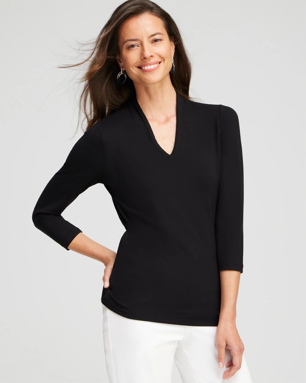 Touch of Cool™ 3/4 Sleeve Tee | Chico's